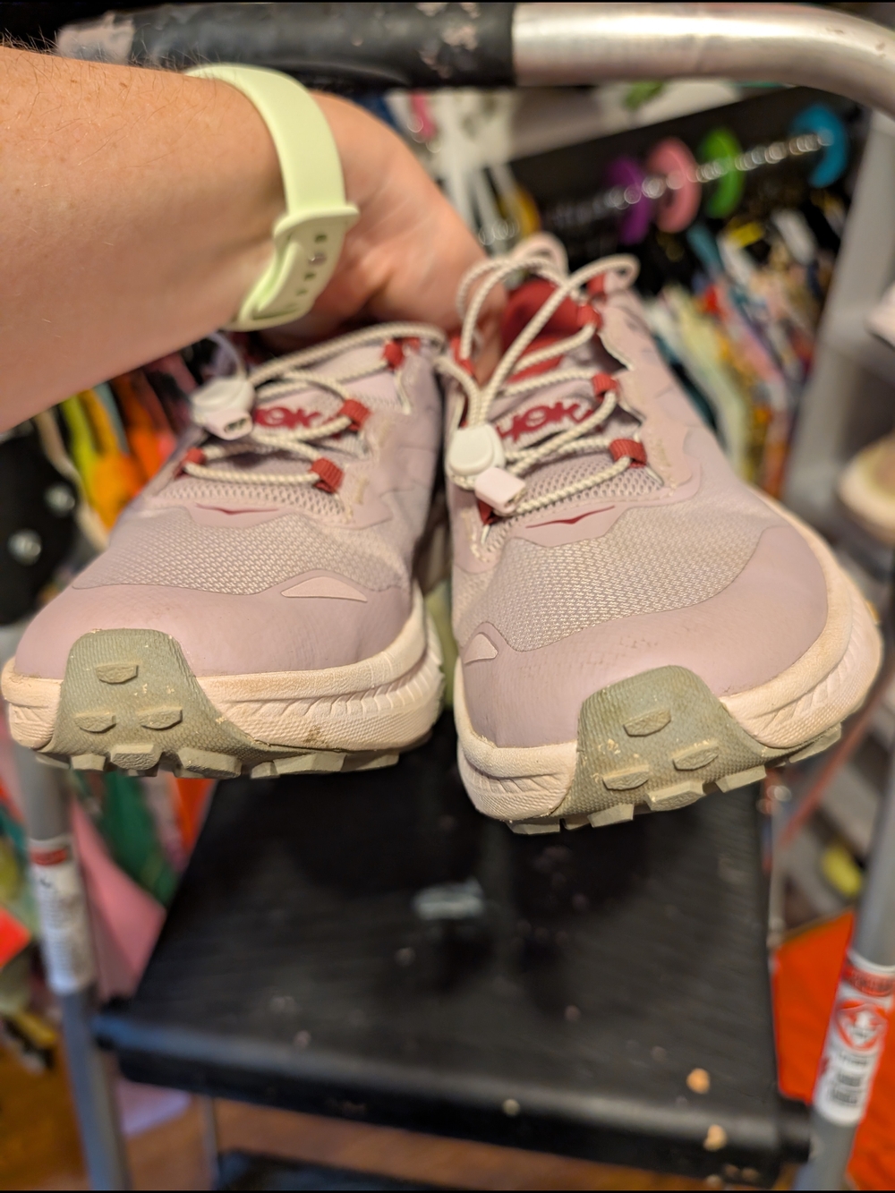 HOKA Transport Purple Pink Gortex Waterproof Trail Shoe - Picture 8 of 9
